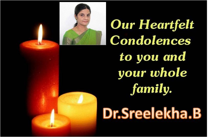 Condolence message