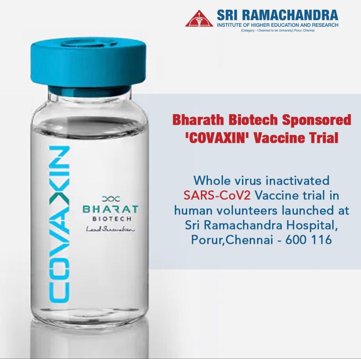 Bharath Biotech Sponsored 'COVAXIN' Vaccine Trial